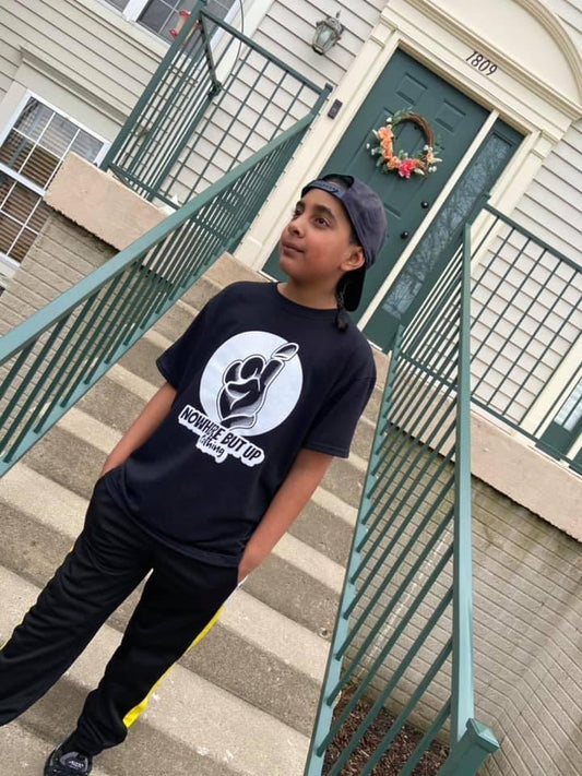 Nowhere But Up Youth Shirt (Black/White)