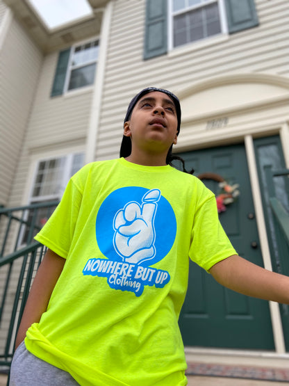 Nowhere But Up Youth Shirts (Neon)