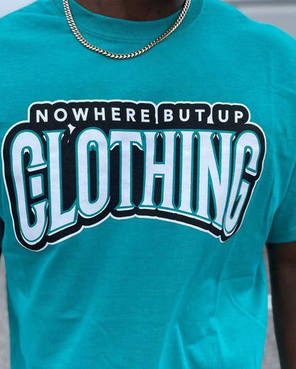 Nowhere But Up Jade/White Shirt