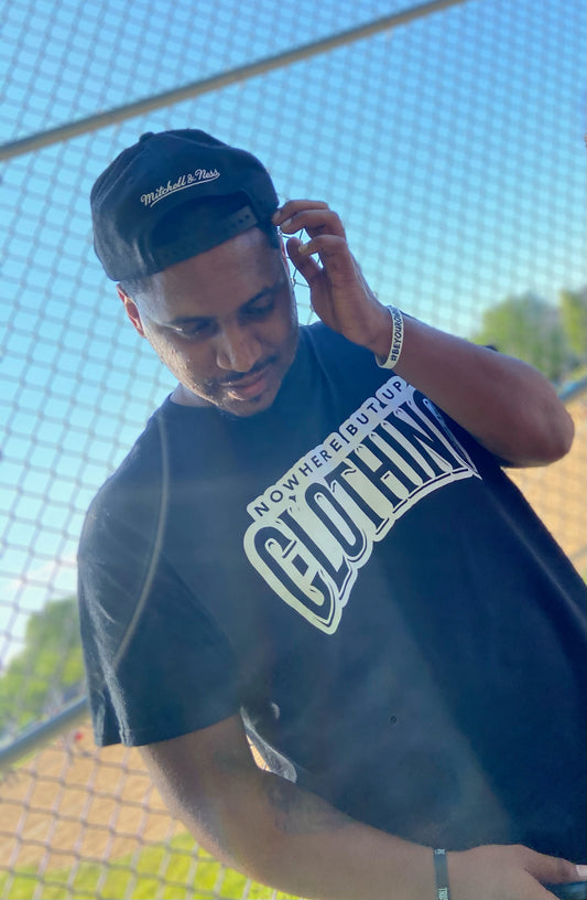 Nowhere But Up Black/White Shirt